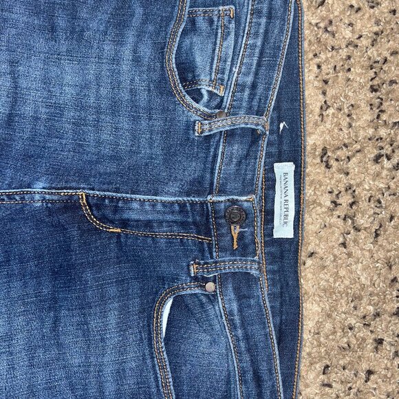 Banana Republic blue denim jeans size 28 petite - Picture 1 of 4